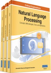 book Natural Language Processing:  Concepts, Methodologies, Tools, and Applications