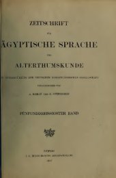 book Zeitschrift für Ägyptische Sprache und Altertumskunde