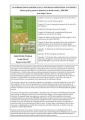 book La formación económica de la sociedad argentina. Renta agraria, ganancia industrial y deuda externa. 1882-2004