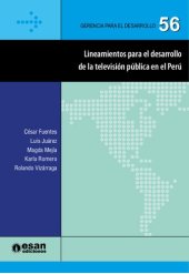 book Lineamientos para el desarrollo de la televisión pública en el Perú