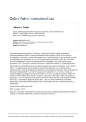 book The International Covenant on Economic, Social and Cultural Rights: Commentary, Cases, and Materials