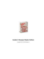 book Top Secret Insider's Recipes Master Edition