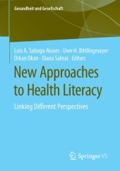 book New Approaches to Health Literacy: Linking Different Perspectives