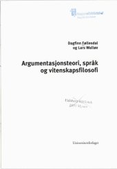 book Argumentasjonsteori, språk og vitenskapsfilosofi