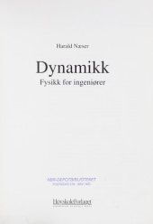 book Dynamikk: fysikk for ingeniører