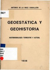 book Geoestática y Geohistoria. Historiobiología Terrestre y Actual