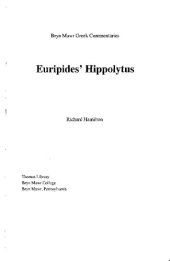 book Euripides Hippolytus