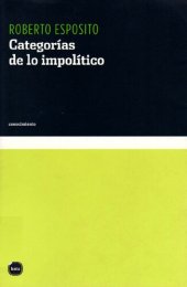 book Categorias De Lo Impolitico