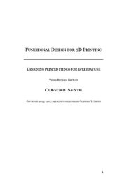 book Functional Design for 3d Printing - Designing Printed Things for Everyday Use