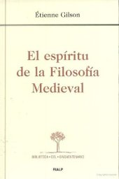 book El espíritu de la filosofía medieval