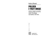 book Polska i trzy Rosje : studium polityki wschodniej Józefa Piłsudskiego (do kwietnia 1920 roku)