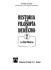 book Historia de la filosofía del derecho