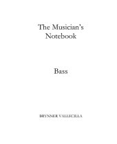 book THE MUSICIAN'S NOTEBOOK: BASS