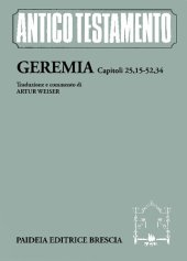 book Geremia. Capitoli 25, 15-52, 34. Traduzione e commento