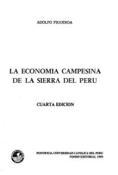 book La Economia Campesina De La Sierra Del Perú