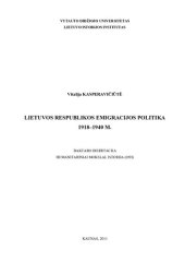 book Lietuvos Respublikos emigracijos politika 1918-1940 m.