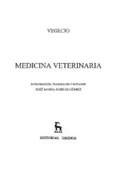 book Medicina Veterinaria (Gredos)