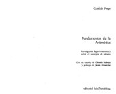 book Fundamentos De La Aritmetica