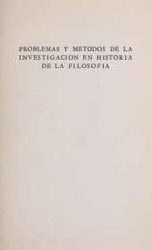 book Problemas y métodos de la investigación en historia de la filosofía