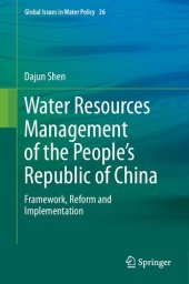 book Water Resources Management of the People’s Republic of China: Framework, Reform and Implementation