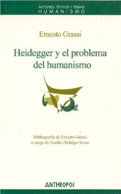 book Heidegger y el problema del humanismo