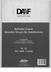 book Refresher Course Aktuelles Wissen für Anästhesisten / Nr. 35. 9. - 12. Mai 2009, Leipzig