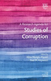 book A Research Agenda for Studies of Corruption