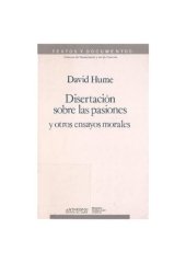 book Disertacion Sobre Las Pasiones Y Otros Ensayos Morales (Bilingue)