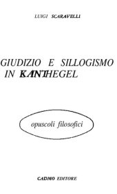 book Giudizio e sillogismo in Kant e in Hegel