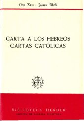 book Carta a los hebreos / Cartas catolicas