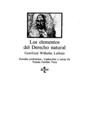 book Los Elementos Del Derecho Natural