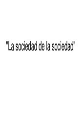 book La Sociedad De La Sociedad