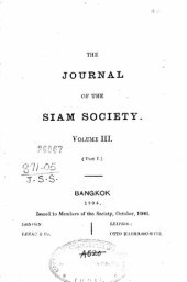 book Journal of the Siam Society; 3