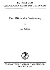 book Der Hüter der Verfassung