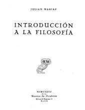 book Introducción a la filosofía