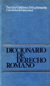 book Diccionario de derecho romano