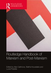 book Routledge Handbook of Marxism and Post-Marxism