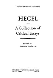 book Hegel: A Collection of Critical Essays