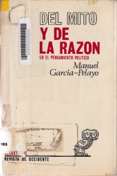 book Del mito y de la razón en la historia del pensamiento político