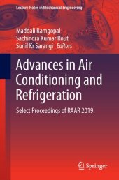 book Advances in Air Conditioning and Refrigeration: Select Proceedings of RAAR 2019