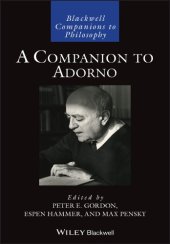 book A Companion To Adorno