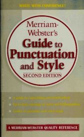 book Merriam-Webster's Guide to Punctuation and Style