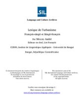 book Lexique de l’urbanisme: Français-sängö et Sängö-français