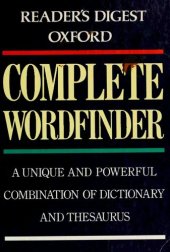 book Oxford Complete Wordfinder