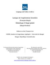 book Lexique de l’exploitation forestière (Français-Sängö). Gbâmbupa tî lëngö gbakô (Sängö-Farânzi)