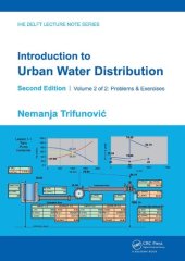 book Introduction to Urban Water Distribution, Second Edition: Problems & Exercises