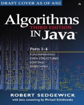 book Algorithms in Java, Third Edition, Parts 1-4