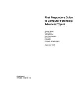 book First Responders Guide to Computer Forensics: Advanced Topics