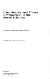 book Case studies and theory development in the social sciences