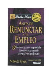 book Antes De Renunciar A Tu Empleo